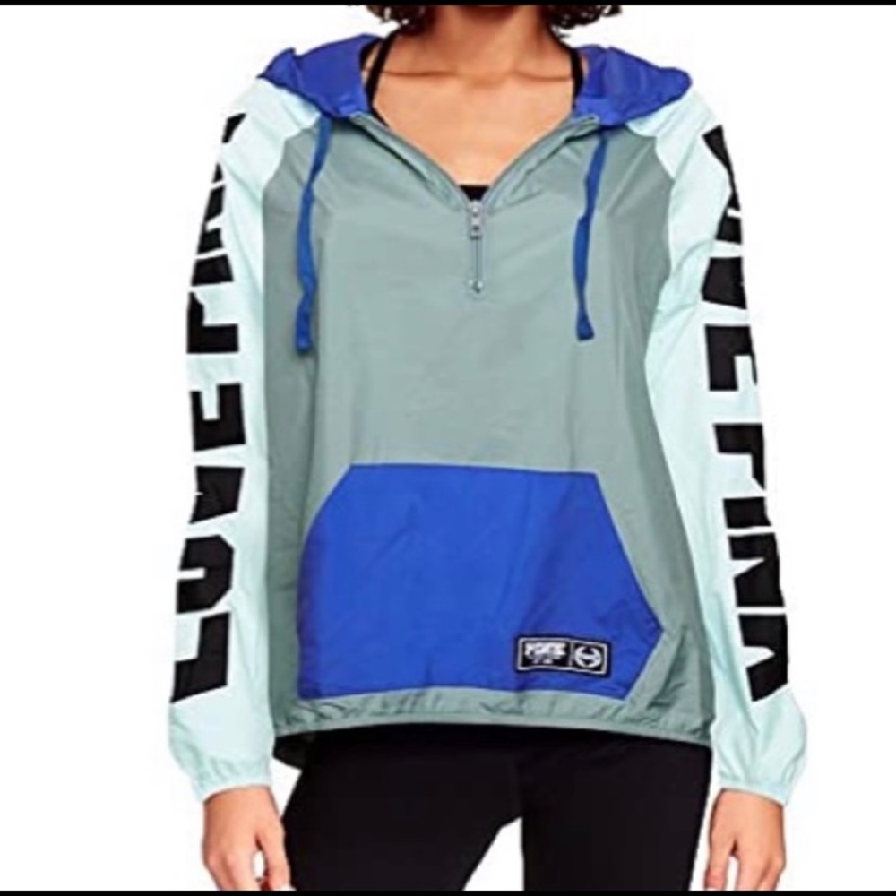 VS PINK Quarter Zip Pullover Windbreaker